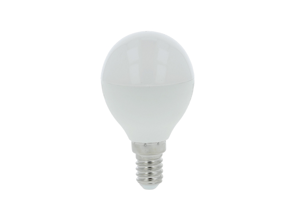 LED žárovka miniglobe BULB E14, 8W, 230V, 900lm, 25 000h, 4000K denní bílá, 220st