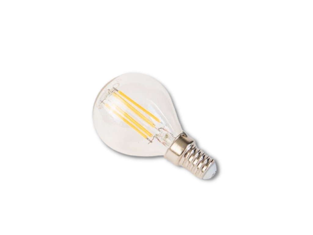 LED žárovka FILAMENT RETRO miniglobe, E14, 4,2W, 230V, 470lm, 25 000h, 2700K teplá bílá, 360