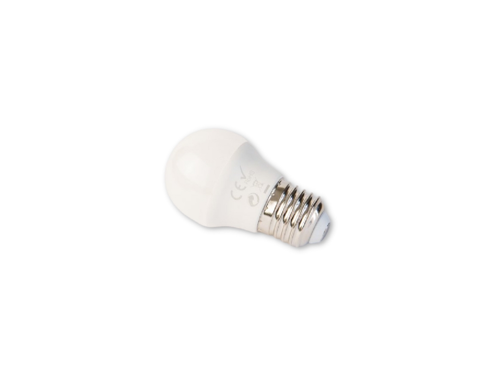 LED žárovka miniglobe BULB E27, 5W, 230V, 450lm, 25 000h, 3000K teplá bílá, 220st
