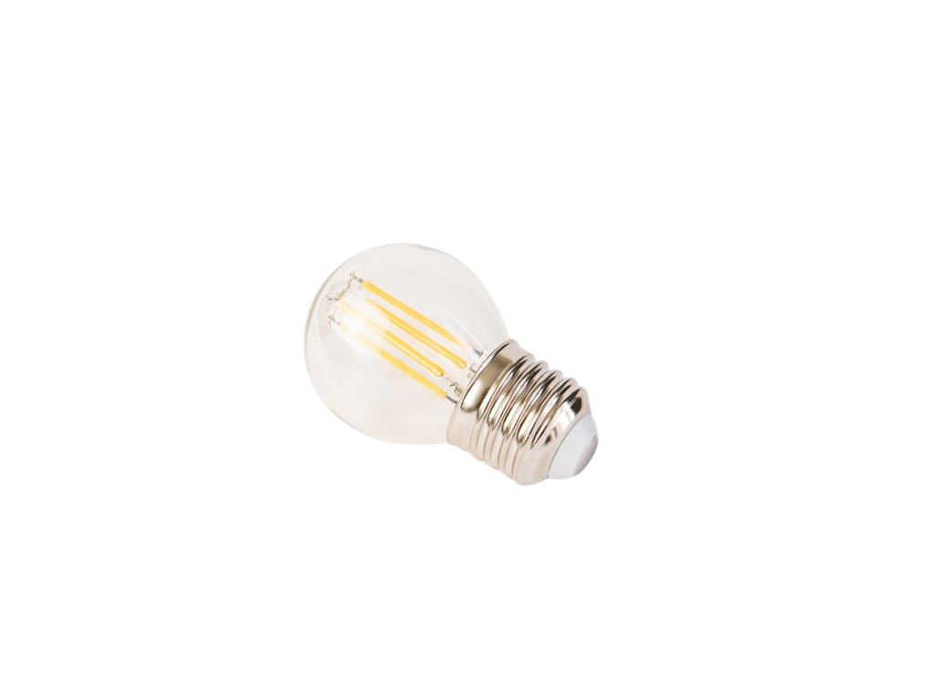 LED žárovka FILAMENT RETRO miniglobe, E27, 4,2W, 230V, 470lm, 25 000h, 2700K teplá bílá, 360