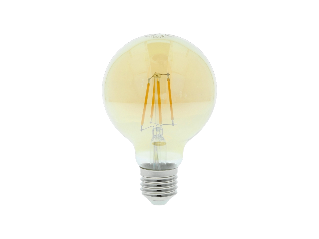 LED žárovka GLOBE G80 VINTAGE, E27, 4.2W, 230V, 540lm, 2400K, 360st, zlatá