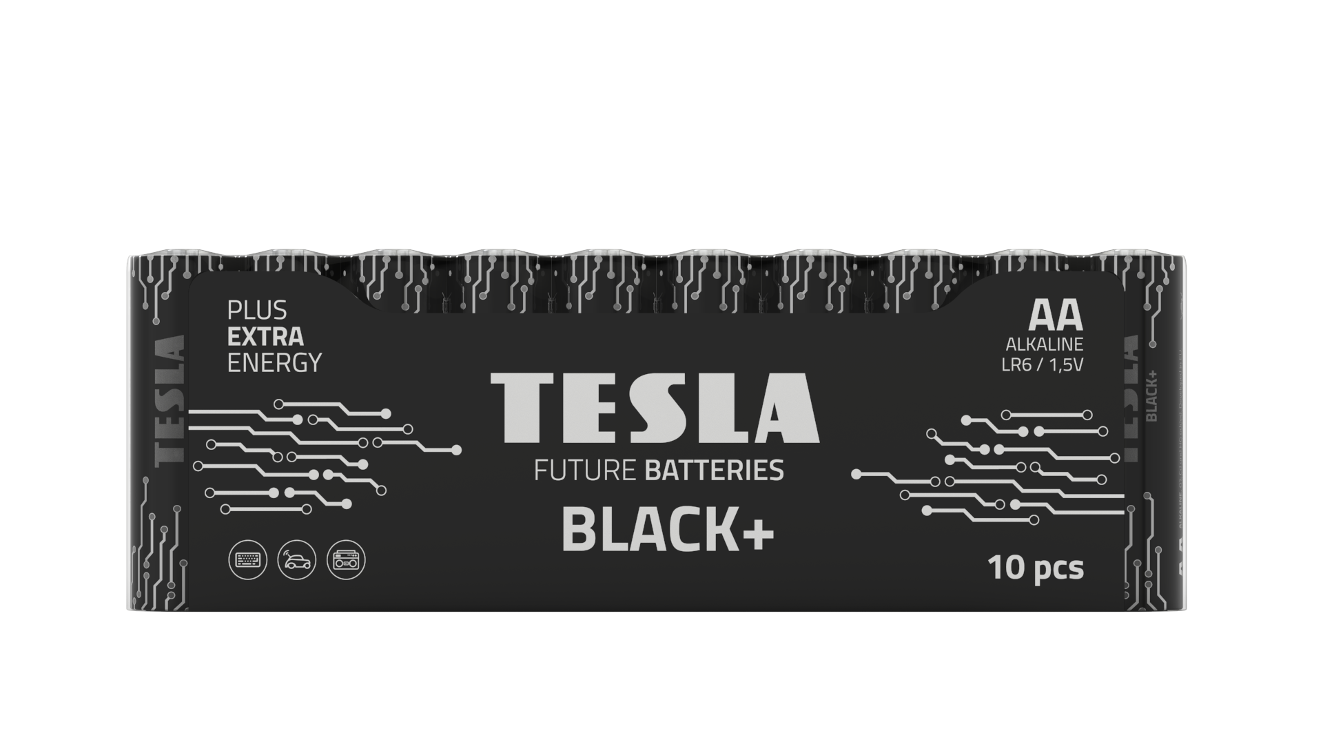 BLACK+ AA tužková baterie 10ks, smršťovací fólie