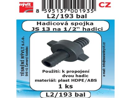 L2/193BAL SADA hadice JS13 spojka1ks