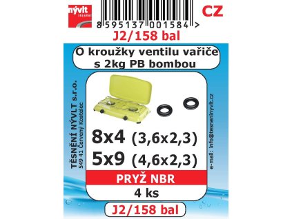 J2/158BAL SADA o kroužek 4x8 ,5x9  4ks