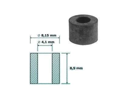 O/3528  Těsnění koncovky pro plnění pneu 8,15x4,1x8,5