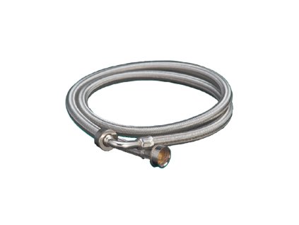 H/3402 Pračková nerez flexi hadice s kolínkem 1,5m