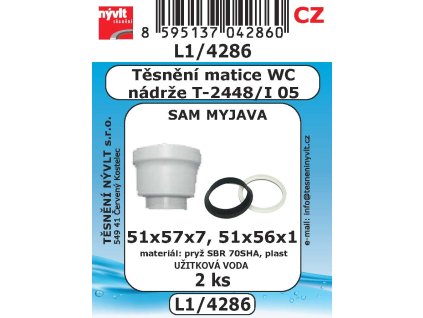 L1/4286  SADA těsnění matice WC T-2448/I05 2ks