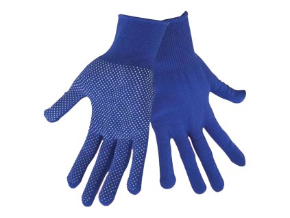 RU/4718 Rukavice z PES s PVC terčíky na dlaní, velikost 9"