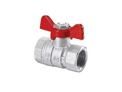 V/4624 Kohout kulový přímý s motýlkem MM 1/2 VALVEX ONYX