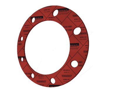 přírubové těsnění DN800 PN   40  síla 2mm TEMAFAST 820x970