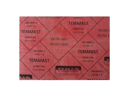 R/3168 TEMAFAST RED deska 1500x1500x2,5 mm