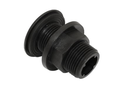 R/5258 Adaptér připojovací IBC výstup 3/4"plast na kulatou stěnu