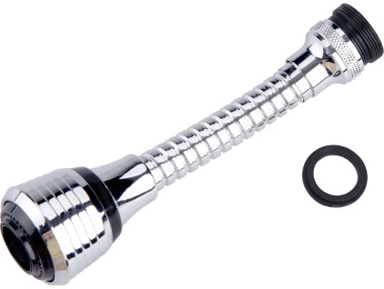 P/5033 Perlátor prodloužený 15cm CHROM M22/M24 dvoupolohový