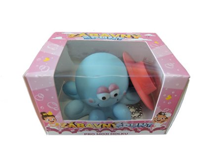 B2/5243 Zátka univerz. žertovná pro holky s řetízkem růžová