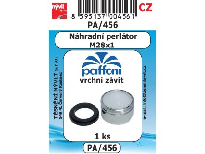 PA/456 SADA perlátor vrchního závitu M28x1 vana  těsnění Paffoni
