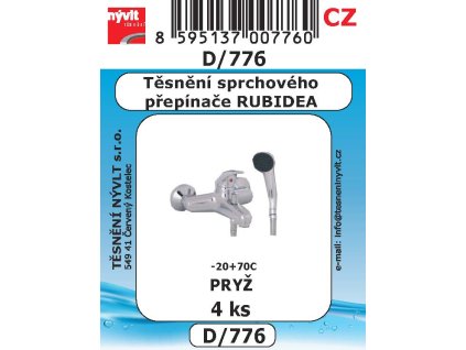 D/776   SADA přepínače RUBIDEA pryž 4ks