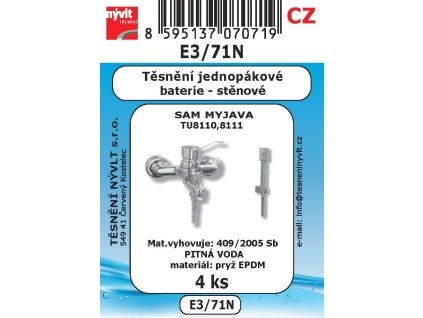 E3/71N SADA jednopákové baterie nástěnné SAM TU8110 TU8111 4ks