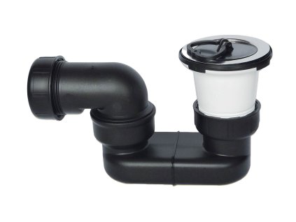 S/1381Sifon s otočným kolínk 6/4x40 s vtokem d.70 špunt