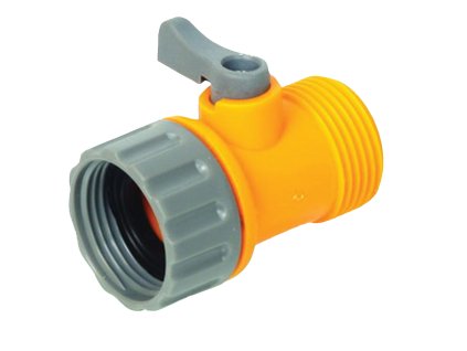 R/1581  Adaptér konektor jednoduchý závit 3/4 s ventilem