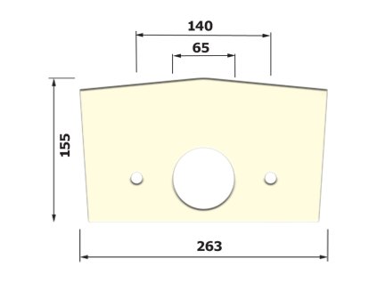 G4/97  Těsnění mezi WC kombi nádrž a mísu typ A  pěnový poreten