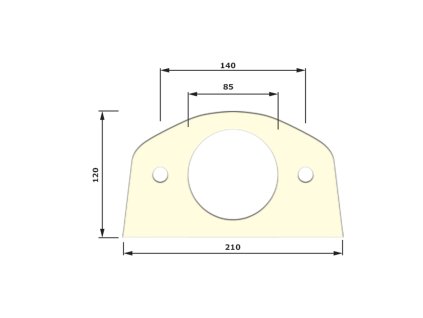 G4/103  Těsnění mezi WC kombi a mísu F pěnový poreten Teplice