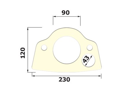 G4/104  Těsnění mezi WC kombi a mísu typ G pěnový poreten