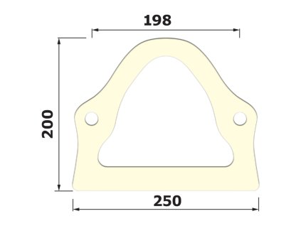 G4/105  Těsnění WC kombi nádrže a mísy  typ H starší typ  pěnový