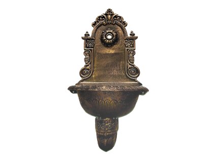 V/2739 Litinová výlevka závěsná 76x42x24cm 15kg bronz patina