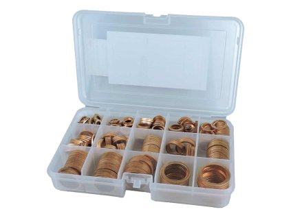 T2/3220  SADA těsnění na nejrůznější použití CU měděné 440ks