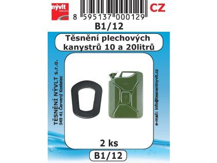 B1/12   SADA těsnění do plechových kanystrů 10 a 20 l 2 ks