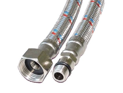 H/2260-80 Nerez hadice pr.11,5 k bater 3/8x M10 80cm 2ks