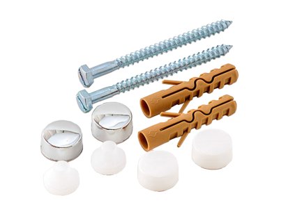 U/2355 SADA k upevnění WC bidetů 6x70 bílá chrom