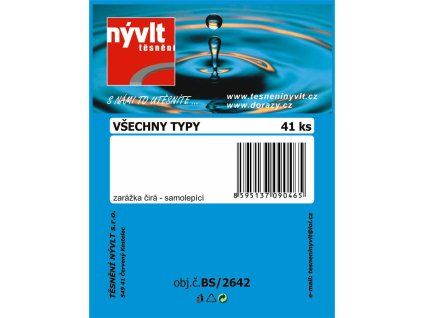 BS/2642   SADA všechny typy dorazů 41 ks