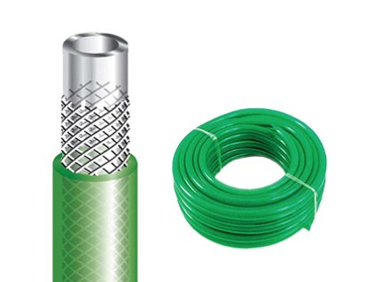 R/1973  Hadice PROFI zelená  průhledná 1/2  25 m