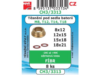 CH3/3313 SADA fíbr sedlo UNI 8ks