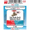 I4/152E   SADA 5/4" na šroubení mosazných ventilů K294T 2ks