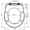 SA/4058  WC sedátko A602  DUROPLAST Alcadrain