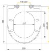 SA/4064  WC sedátko A67 SOFTCLOSE duroplast ALCADRAIN