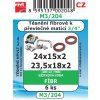 M3/204   SADA 3/4" 24x15x2 23,5x18x2 do převlečn matic 6ks fíbr