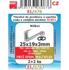 E1/67B   SADA 25x19x3 těsnění do perlátoru vnitř závit 2+2ks