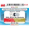 E1/66   SADA 20x15x2 těsnění do perlátoru M22x1  4 ks