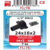 F1/78 SADA 24x16x2 těsnění hadicových spojek DN13 pryž SBR 7ks