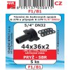 F1/81 SADA 44x36x2 těsnění hadicových spojek DN32 pryž SBR 5ks