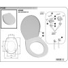 S/2488  WC sedátko bílé universal P-3557 SAM HOLDING
