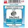 CH1/126K SADA 1/2" 34x24x2 vodo šroubení  TEMAFAST 5ks