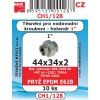 CH1/128   SADA 1" 44x34x2 vodo.šr.holand.pryž EPDM E628 10ks