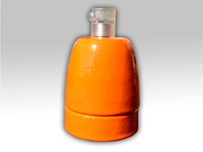 keramická objímka oranžová