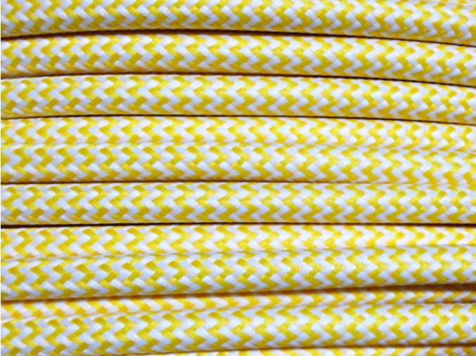kabel 3 x 0,75mm žluto bílý CIKCAK