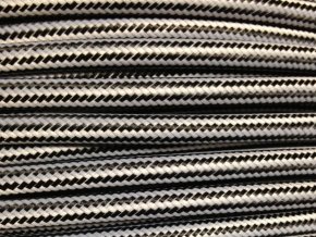 kabel 3 x 0,75mm podélný černo bílý