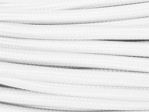 TEXTILNÍ KABEL 1 X 1,5MM BÍLÝ